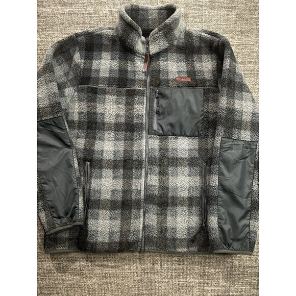 Simply Southern Other - Simply Southern Mens Large Gray Plaid Fleece Jacket